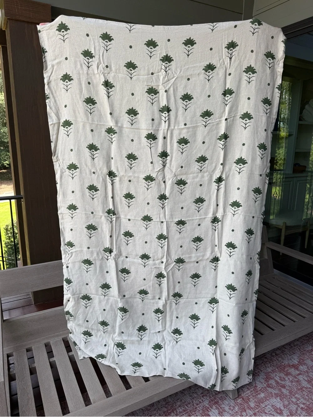 New🌟Terrain- Pari Olive Linen Tablecloth-Olive